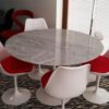 tavolo Tulip di Saarinen Rotondo in marmo o laminato - immagine 6