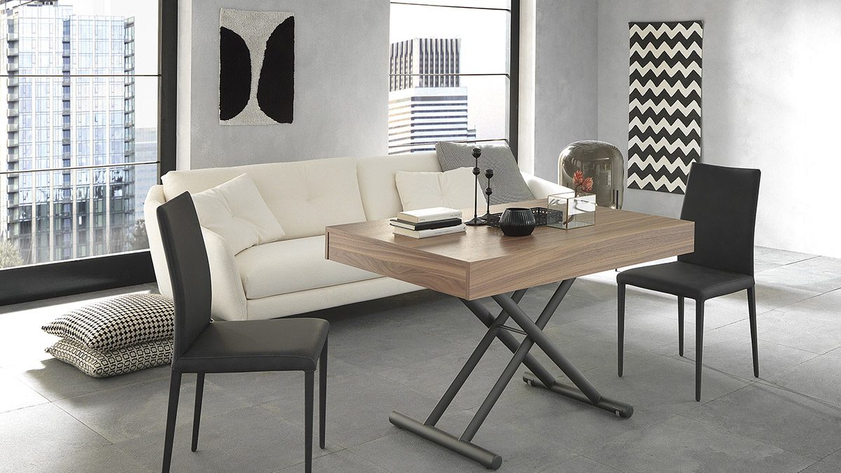 Tavolino Trasformabile saliscendi Febo